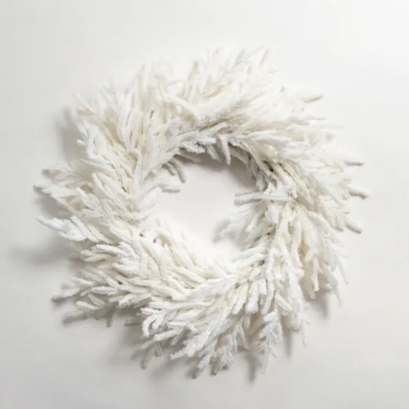 Kirkland's Home Wreaths-Real-Touch Flocked Norfolk Pine Wreath