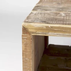 Kirkland's Home Coffee Tables-Reclaimed Natural Wood Distressed Coffee Table