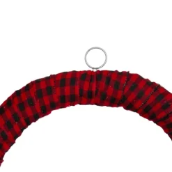 Kirkland's Home Wreaths-Red And Black Buffalo Check Pine And Berry Wreath