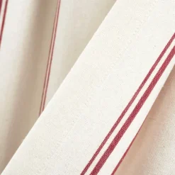 Kirkland's Home Curtains & Drapes-Red And White Farmhouse Stripe Valance
