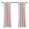 Kirkland's Home Curtains & Drapes-Red Farmhouse Stripe Curtain Panels, Set Of 2