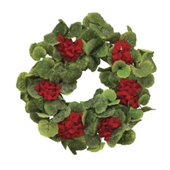 Kirkland's Home Wreaths-Red Geranium Twig Wreath