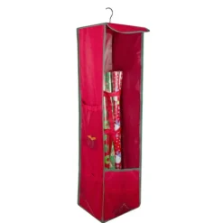 Kirkland's Home Wall Storage-Red Storage Bag Christmas Hanging Organizer