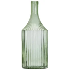 Kirkland's Home Vases-Ribbed Glass Bottle Vase, 14 In.