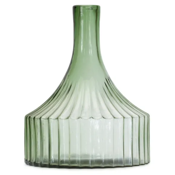 Kirkland's Home Vases-Ribbed Glass Bottle Vase, 10 In.