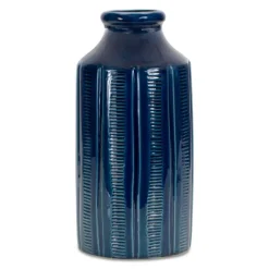Kirkland's Home Vases-Ribbed Terracotta Vase, 13 In.