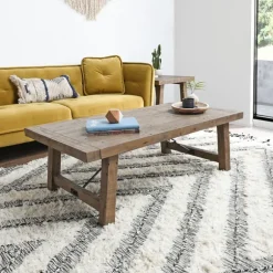 Kirkland's Home Coffee Tables-Roane Gray Reclaimed Pine Coffee Table