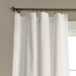 Kirkland's Home Curtains & Drapes-Rosalie Lace Curtain Panel Set, 108 In.
