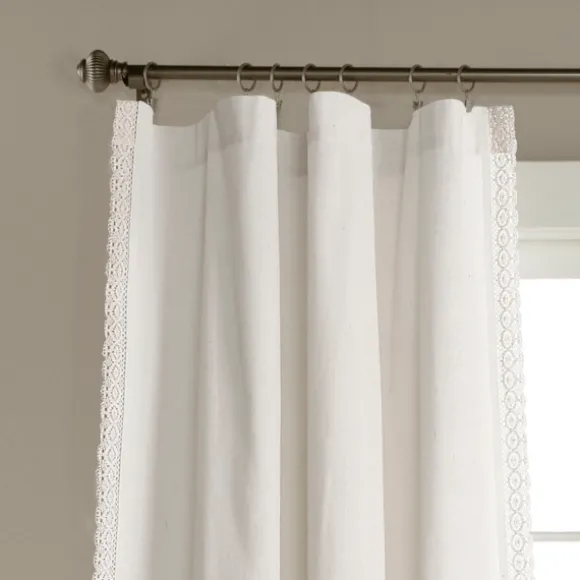Kirkland's Home Curtains & Drapes-Rosalie Lace Curtain Panel Set, 108 In.