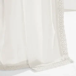 Kirkland's Home Curtains & Drapes-Rosalie Lace Curtain Panel Set, 108 In.