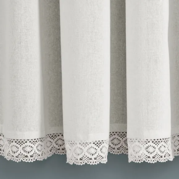 Kirkland's Home Curtains & Drapes-Rosalie Lace Curtain Panel Set, 63 In.