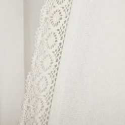 Kirkland's Home Curtains & Drapes-Rosalie Lace Curtain Panel Set, 63 In.