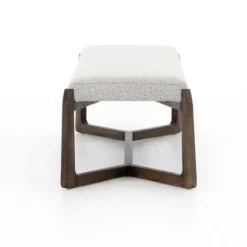 Kirkland's Home Benches & Ottomans-Roscoe Brunswick Pebble Upholstered Bench