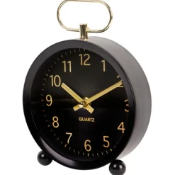 Kirkland's Home Decorative Accents-Round And Gold Tabletop Clock