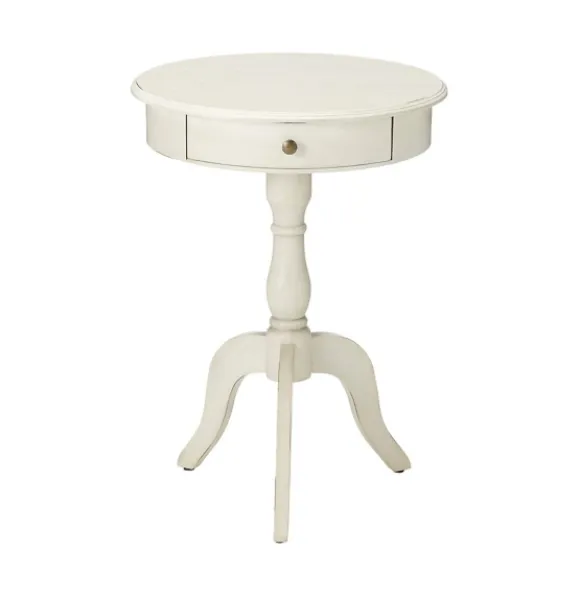 Kirkland's Home Accent & End Tables-Round Antique Pedestal Accent Table