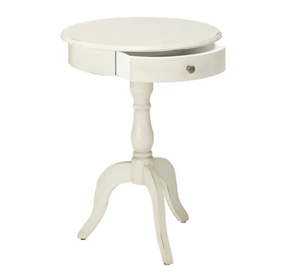 Kirkland's Home Accent & End Tables-Round Antique Pedestal Accent Table
