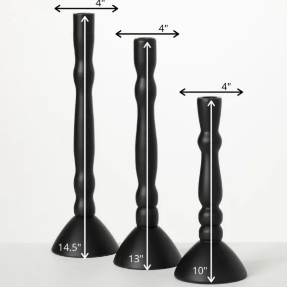 Kirkland's Home Candle Holders-Round Base Taper Candle Holders, Set Of 3