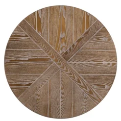 Kirkland's Home Coffee Tables-Round Kona Rolling Coffee Table