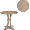 Kirkland's Home Accent & End Tables-Round Mango Wood Accent Table