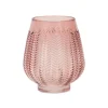 Kirkland's Home Vases-Round Textured Glass Vase, 6 In.