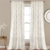 Kirkland's Home Curtains & Drapes-Ruffle Diamond Curtain Panel Set, 84 In.