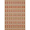 Kirkland's Home Outdoor Rugs-Rust Geo Ikat Outdoor Area Rug, 5X7