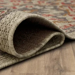 Kirkland's Home Outdoor Rugs-Rust Global Ikat Indoor/Outdoor Area Rug, 5X7