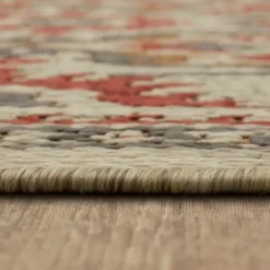 Kirkland's Home Outdoor Rugs-Rust Global Ikat Indoor/Outdoor Area Rug, 5X7