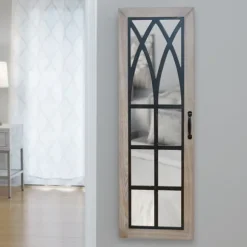 Kirkland's Home Armoires-Rustic Arch Jewelry Armoire Mirror