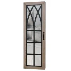 Kirkland's Home Armoires-Rustic Arch Jewelry Armoire Mirror