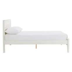 Kirkland's Home Beds & Headboards-Rustic Eggshell Wood Panel Full Bed Frame