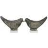 Kirkland's Home Statues & Figurines-Rustic Etched Birds 2-Pc. Figurine Set