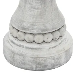 Kirkland's Home Candle Holders-Rustic Gray Carved 3-Pc. Candle Holder Set