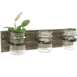 Kirkland's Home Wall Storage-Rustic Jars Wall Organizer