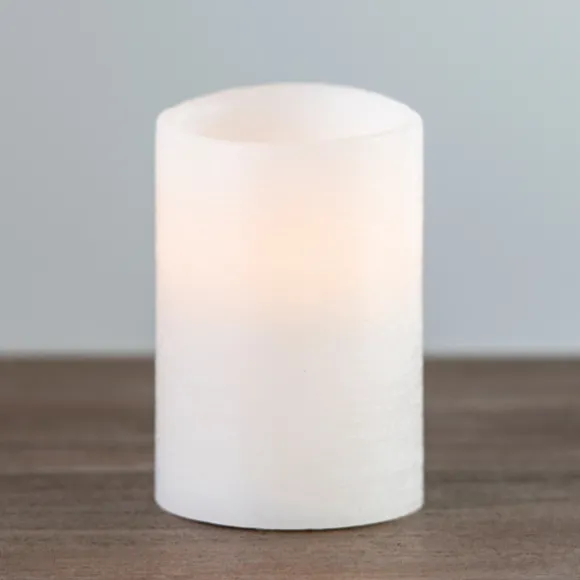 Kirkland's Home Flameless Candles-Rustic Led Pillar Candle, 4X6 In.