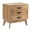 Kirkland's Home Accent & End Tables-Rustic Medium 3-Drawer Side Table