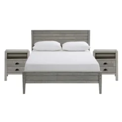 Kirkland's Home Beds & Headboards-Rustic Pine Panel 3-Pc. Full Bedroom Set