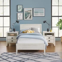 Kirkland's Home Beds & Headboards-Rustic Pine Panel 3-Pc. Twin Bedroom Set