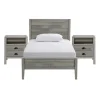 Kirkland's Home Beds & Headboards-Rustic Pine Panel 3-Pc. Twin Bedroom Set