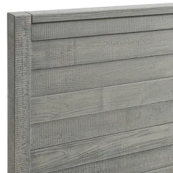 Kirkland's Home Beds & Headboards-Rustic Smoke Wood Panel Full Bed Frame