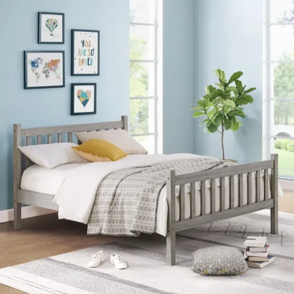 Kirkland's Home Beds & Headboards-Rustic Spindleback Full Bed Frame
