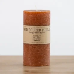 Kirkland's Home Candles-Rusty Unscented Pillar Candle, 3X6 In.