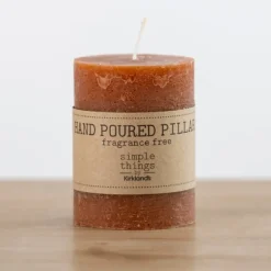 Kirkland's Home Candles-Rusty Unscented Pillar Candle, 3X4 In.