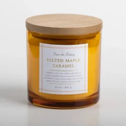 Kirkland's Home Candles-Salted Maple Caramel Triple Wick Jar Candle