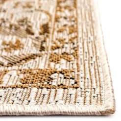 Kirkland's Home Outdoor Rugs-Sand Botanical Hannah Indoor/Outdoor Rug, 7X9