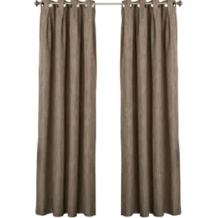 Kirkland's Home Curtains & Drapes-Sand Box Pleated Single Curtain Panel, 84 In.