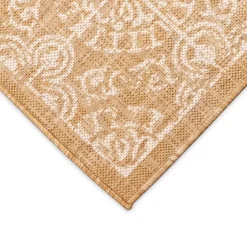 Kirkland's Home Outdoor Rugs-Sand Embellished Scroll Indoor/Outdoor Rug, 6X9