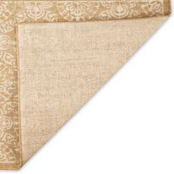 Kirkland's Home Outdoor Rugs-Sand Embellished Scroll Indoor/Outdoor Rug, 6X9