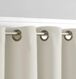 Kirkland's Home Curtains & Drapes-Sandy Beige Blackout Curtain Panel Set, 108 In.