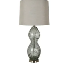 Kirkland's Home Table Lamps-Seeded Hourglass Table Lamp
